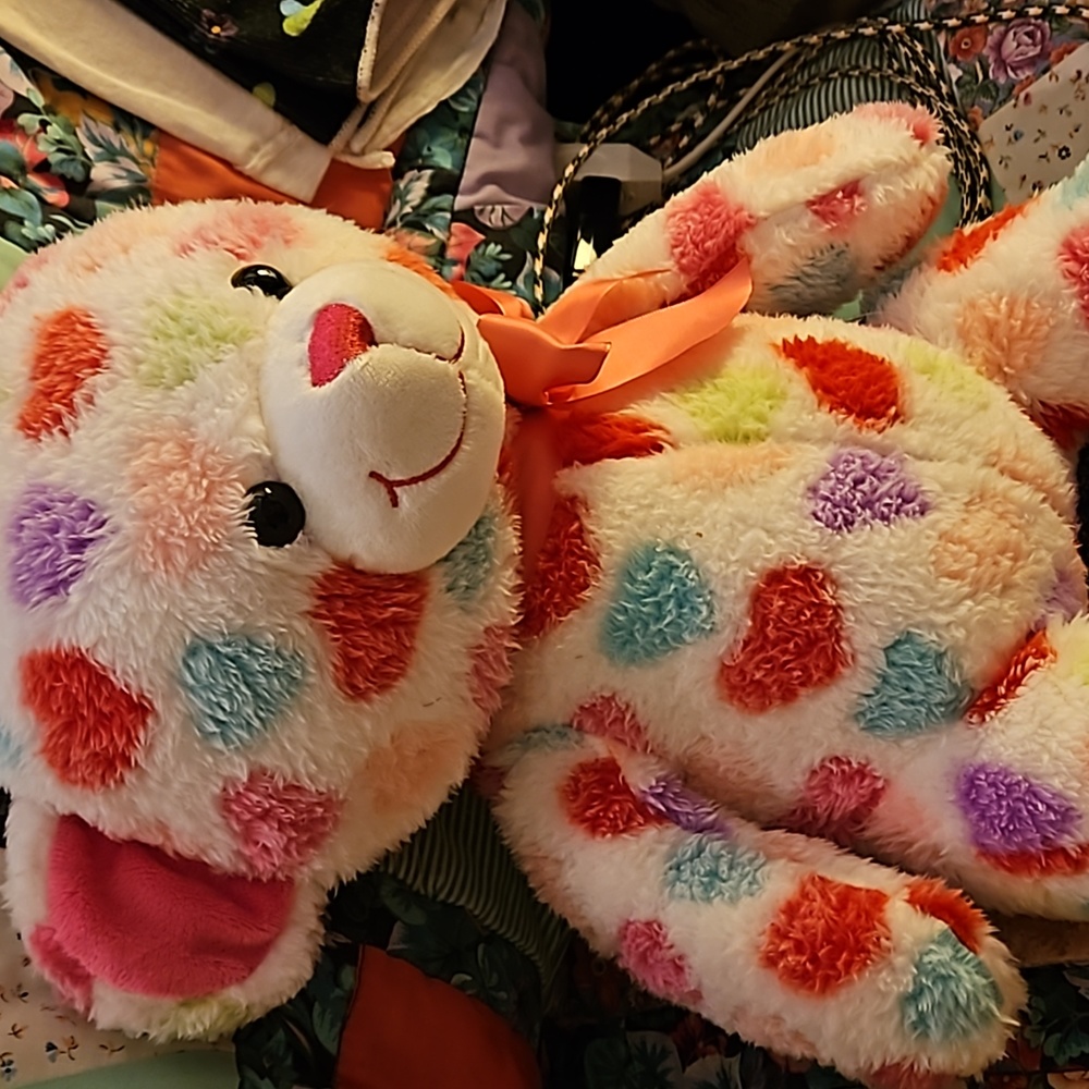 ❤️🎊Host Pick🎊❤️Teddy Bear Plush with hearts all over - Picture 10 of 11